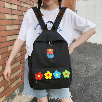 

Hyun-a Kim wind backpack Chao brand female junior high school student bag female ins wind port wind Korean high school backpack re