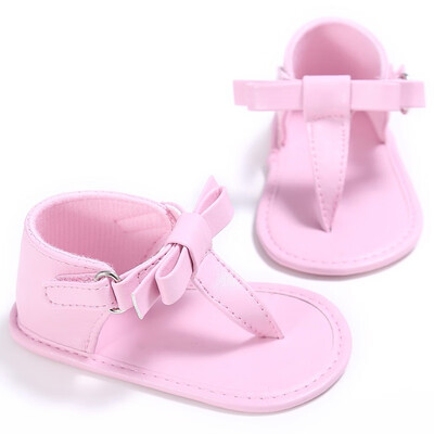 

2018 Baby Sandals Sweet Summer Baby Girls Fashion Breathable Bowknot First Walkers Infant Toddler Kids Anti-skid Casual Shoes