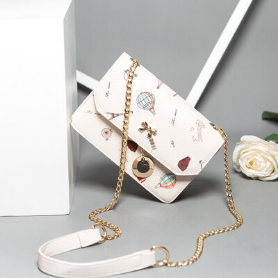 

Summer inssen single-shouldered girl bags 2019 Korean version of girls straddle chain bags students