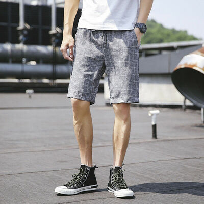 

Mens Casual Short Pants Plaid Gym Fitness jogging Running Sports Wear Shorts