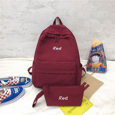 

Junior high school studentsschoolbag women Korean version of senior high school students Japanese insfeng campus shoulder bag wom
