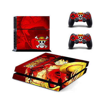 

New One Piece vinyl Decal PS4 Skin Sticker For Sony Playstation 4 PS4 Console protection film 2Pcs Controller protective skins