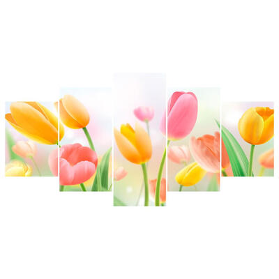 

5pcs 5D DIY Full Drill Diamond Painting Tulip Embroidery Mosaic Kits Decor