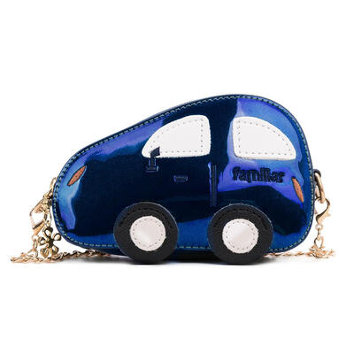 

Cute Car Shaped Shoulder Handbags Kids Girls Boys Leather Chain Satchel Bag