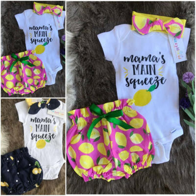 

Newborn Baby Girls Romper Tops Jumpsuit Tutu Pants Headband Outfits Clothes Set