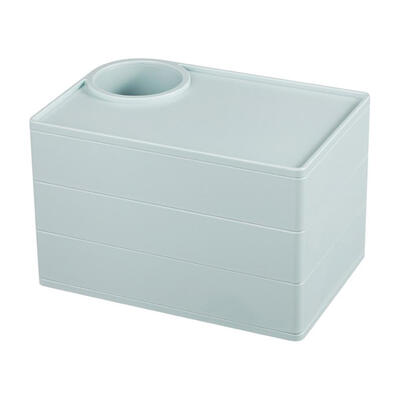 

Multi-Layer Rotatable Jewelry Storage Box Brush Holder Makeup Organizer