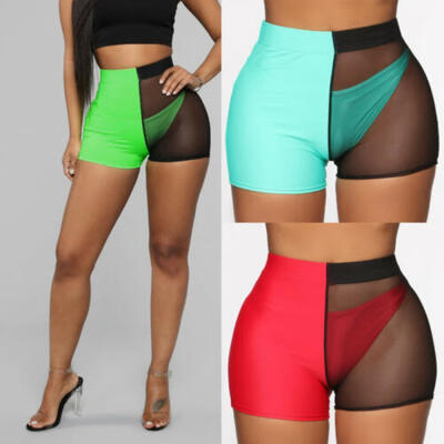 

Sexy Womens Mesh Fishnet Shorts Legging Cycling Swim Dance Hot Pants Stockings