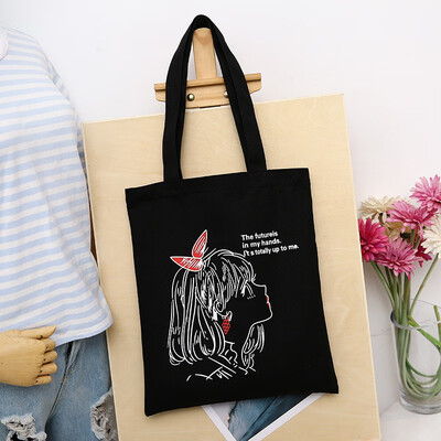 

Women Fashion Canvas Ladies Bag Tote Handbags Large Capacity Handbag Zipper Casual Shoulder Bags Letter Print 2019 New Arrival