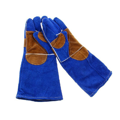 

350mm Heavy Duty Welding Thicken Gloves Gauntlets Welding Leather Glove