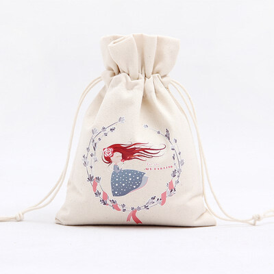 

FUNNYBUNNY Christmas Gift Bags Drawstring Gift Packages Santa Sack Wedding Candy Wrap Bags 95 x 63 Reusable Linen Pouches