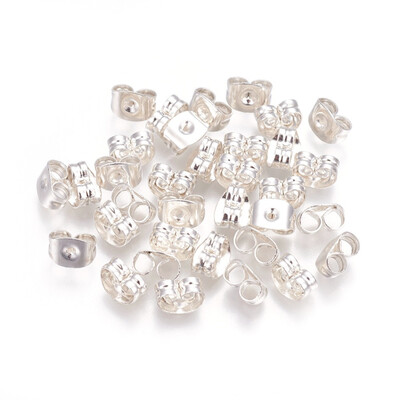 

304 Stainless Steel Ear Nuts Silver 6x45x35mm Hole 08mm