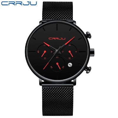 

CRRJU 2271 Man Watch Man Sport Watch Man Waterproof Outdoor Wristwatch Quartz Watch Male Watch Military Army Watch for Men