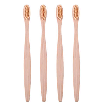 

4pcs Eco Friendly Soft Bristle Bamboo Toothbrushes Dental Brush Oral Care