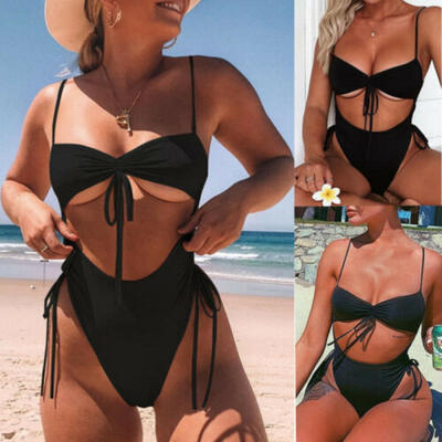 

Fashion Womens One-piece Swimsuit Swimwear Push-Up Monokini Bathing Suit Bikini
