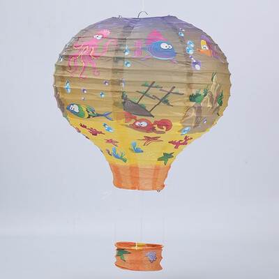 

FUNNYBUNNY 1PC Rainbow Hanging Paper Lantern Hot Air Balloon for Wedding Birthday Party Decorations