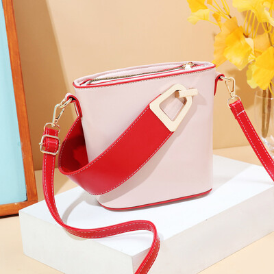

New Korean fashion bag female personality bucket bag ocean net red handbag foreign style texture shoulder diagonal