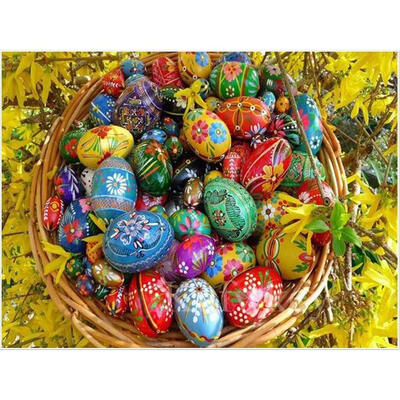 

5D DIY Full Drill Diamond Painting Easter Eggs Cross Stitch Embroidery Kit