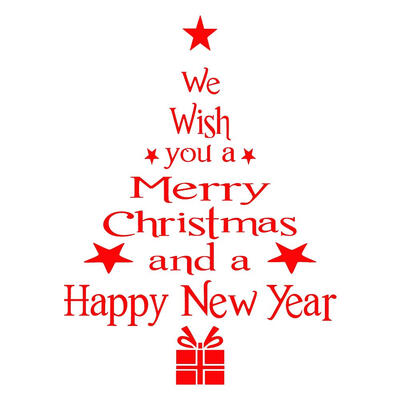 

Christmas Tree Window Stickers Removable Party Home Sticker Decor
