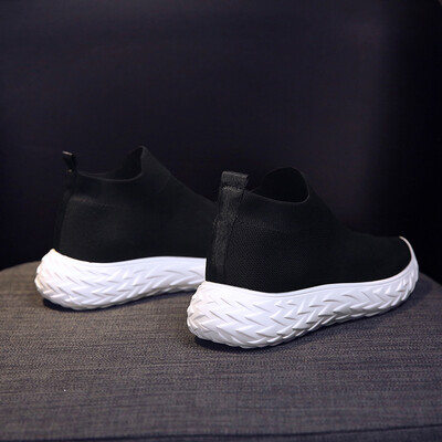 

Socks shoes women 2019 tide net red womens shoes black new flying Weaver shoes breathable leisure sports summer elastic shoes