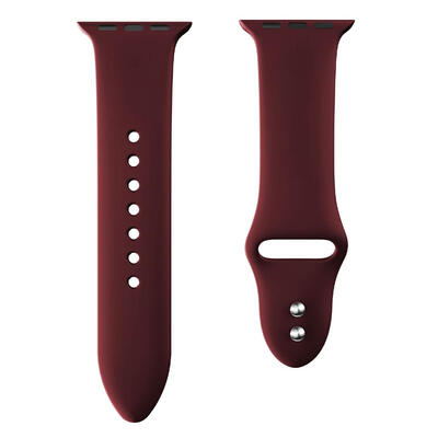 

Silicone Dual Buckle Watch Band Bracelet Wrist Strap for Apple Watch 42mm