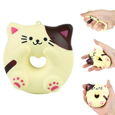 

Gotoamei Lovely Cat Doughnut Cream Scented Slow Rising Stress Adorable Toys