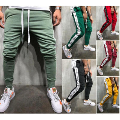 

Men Long Casual Sport Pants Gym Slim Fit Trousers Running Joggers Gym Sweatpants