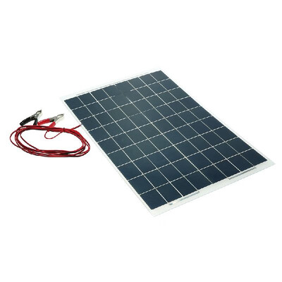 

30W 12V Semi Flexible Solar Panel Device Battery Charger Monocrystalline Silicon