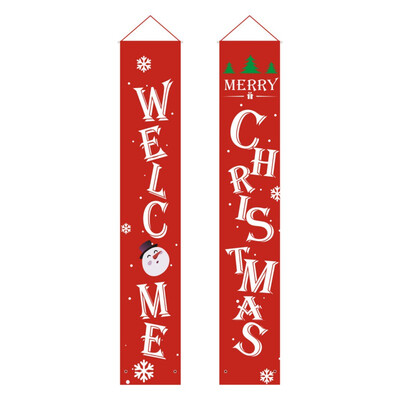 

New Merry Christmas Decorations Hanging Christmas Banner Hanging Sign For Store Home Indoor Outdoor Door Display Decorations Xmas