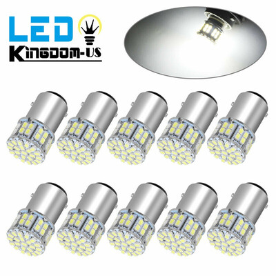 

10x 6000K White 1157 50SMD High Power LED Turn Signal Stop Light Bulbs 1076 12V