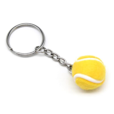 

Mini Tennis Ball Key Chain Key Ring Decoration Accessory Gift for Sport Fans