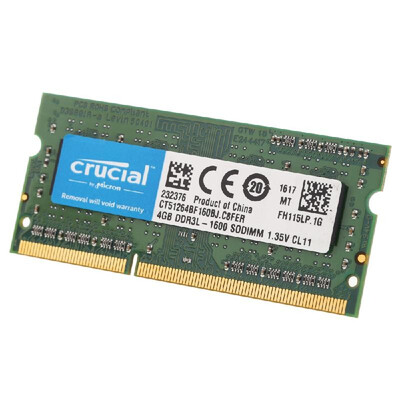 

Crucial 8GB DDR3 1600MHz PC3-12800 135V CL11 204 Pin SODIMM Notebook Laptop Memory RAM CT102464BF160B
