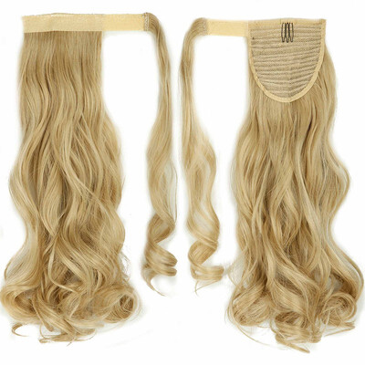 

Long Straight Ponytail Extension Wrap Around Synthetic Hair Extensions One Piece Hairpiece Pony Tail Extension for Women