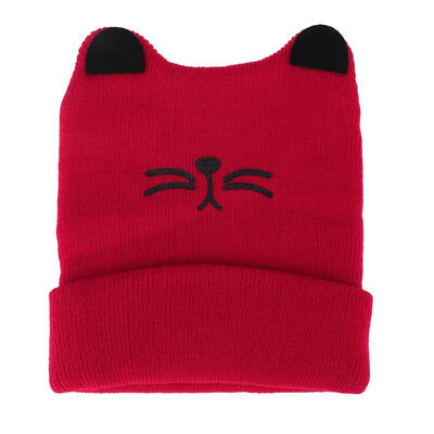 

Baby Hats Newborn Cat Ear Hat Autumn Winter Boys Girls Cartoon Knitting Cap