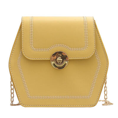 

Elegant Solid Color Shoulder Clutch Women Flap Crossbody Leather Chain Bags