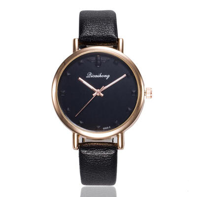 

Unisex Retro Simple hand clock Analog Casual Beautiful Ladies WristWatch 2018 Leather Alloy Gift Womens Quartz watch D
