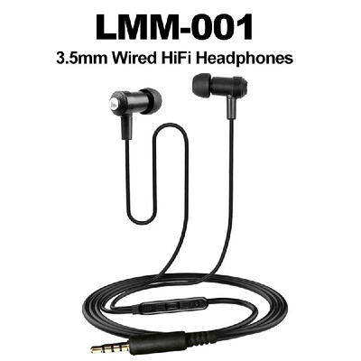 

Litaluva LMM-001 35mm Wired In-ear Headphones HiFi Music Earphones Dynamic Earbuds Stereo Sound Headsets In-line Control with Mic