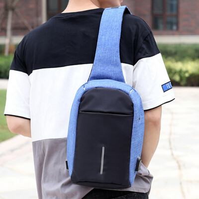 

Tailored Rechargeable USB Anti-thief Shoulder Bag Backpack One Shoulder Bag BK