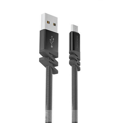 

Borofone BX27 Coiled Charge Cable Micro USB Type C Lightning Stainless Steel Charging Cord-Type-C