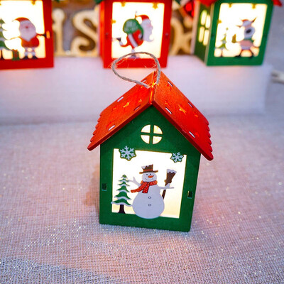 

〖Follure〗Christmas Ornaments LED Light Chalet Hotel Bar Christmas Tree Decoration