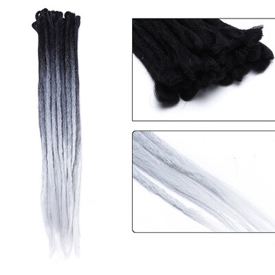 

Dreadlock Extension Ombre For Hip-Hop Synthetic Heat Resistant Crochet Braiding Hair Handmade Extension Twist Braiding For Women
