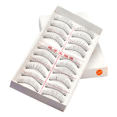 

Tailored Handmade Natural Fashion Long False Eyelashes For Makeup 10 Pairs