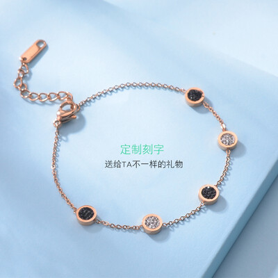 

Simple bracelet girl fine bracelet cold wind niche design bracelet port wind ins bracelet