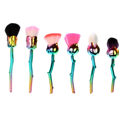 

〖Follure〗6 Pcs Pro Soft Contour Face Powder Foundation Blush Brush Makeup Cosmetic Tool