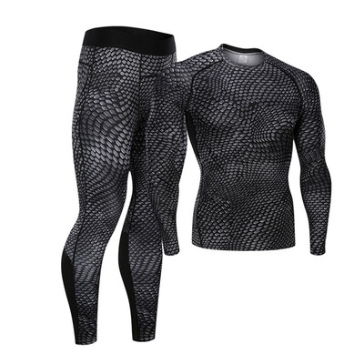 

Snake Skin Baselayer Tights for Men Pants Shirts Fitness Running Cool Dry Tops