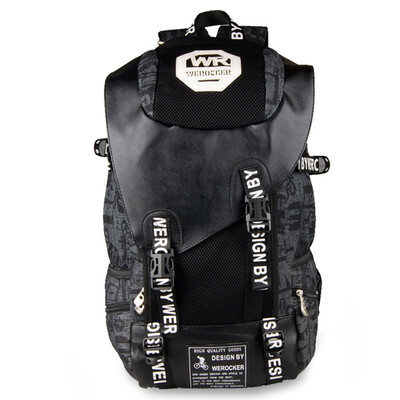 

Light rider shoulder bag mens travel bag fashion large-capacity bag Korean version of student bag mens backpack