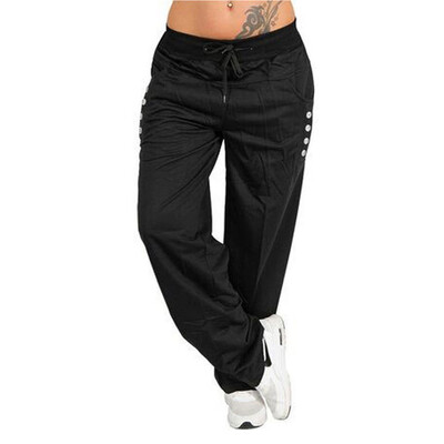 

Womens Autumn Winter Wide Leg Yoga Sports Loose Casual Long Pants Trousers