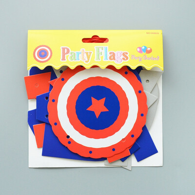 

FUNNYBUNNY Birthday Party Wave Dot Triangle Bunting Party Decoration