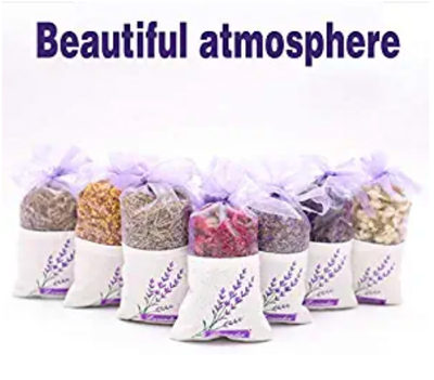 

Organic LavenderRose Wormwood Rosemary Sage Mint Sweet-Scented Osmanthus Jasmine Dried Floral Sachet - Natural Deodorant