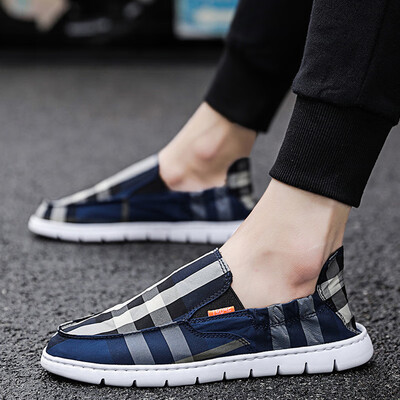 

Summer mens shoes Korean mens shoes deodorant casual lazy one pedal old Beijing cloth shoes tide shoes