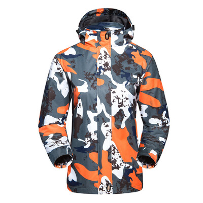 

Toponeto Womens Winter Hoodie Soft Shell Camouflage Waterproof Windproof Outdoor Coat